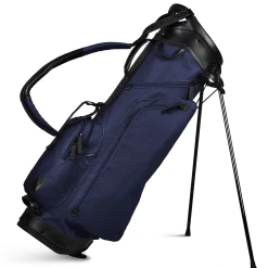 Sun Mountain Golf Canvas & Leather Carry Stand Bag 10 Sun Mountain Golf Canvas & Leather Carry Stand Bag -Hot Sale Left Hand All Shop 190733CanvasLeatherStandNavy Black