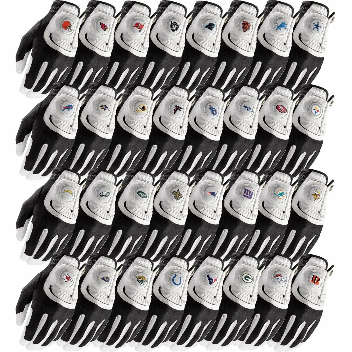 Wilson Golf NFL Fit All Men's Gloves 3 Wilson Golf NFL Fit All Men's Gloves