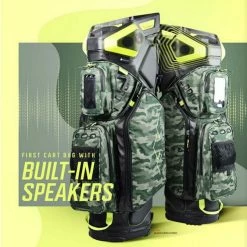 Sun Mountain 2022 Boom Bag Golf Cart Bag With Speakers -Hot Sale Left Hand All Shop 2021 bag feature Boom