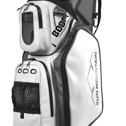 Sun Mountain 2023 Boom Bag Golf Cart Bag With Speakers -Hot Sale Left Hand All Shop 2023 BoomCart 230392 black white