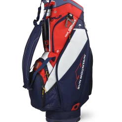 Sun Mountain Golf 2021 Tour Series Staff Cart Bag -Hot Sale Left Hand All Shop 210349TourSeriesNavy White Red