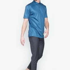 Callaway Jack Nicklaus Black Label By Perry Ellis All Over Mini Foulard Polo Shirts -Hot Sale Left Hand All Shop AllOverMiniFoulardPolo DeepDiveBlue4