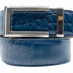 NexBelt Artemis Brushed Nickel Buckle PreciseFit W/ Alligator Dress Belt -Hot Sale Left Hand All Shop Alligator Navy Dress Belt Front 1800x1800 485a806f 7618 4c6c 9076 b4a852e12f2e