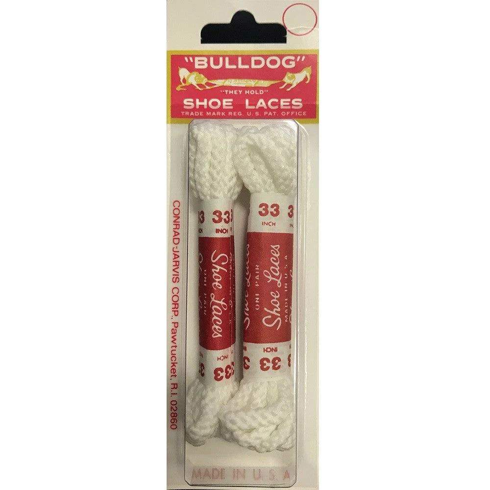 J And M BullDog Shoe Laces (33" White, Braided) 3 J And M BullDog Shoe Laces (33" White, Braided)
