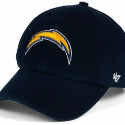 NFL '47 Brand Clean Up Hats -Hot Sale Left Hand All Shop Chargers 5a06cb04 4863 4367 a04a dc0649bd5d6c