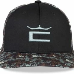 Cobra Golf Cobra Camo Crown C Snapback Golf Hat -Hot Sale Left Hand All Shop CobraCamoCrownCSnapback Black 1