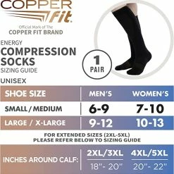 Proactive Copper Fit Energy Compression Socks 10 Proactive Copper Fit Energy Compression Socks -Hot Sale Left Hand All Shop CopperFit CompressionSocksSM2
