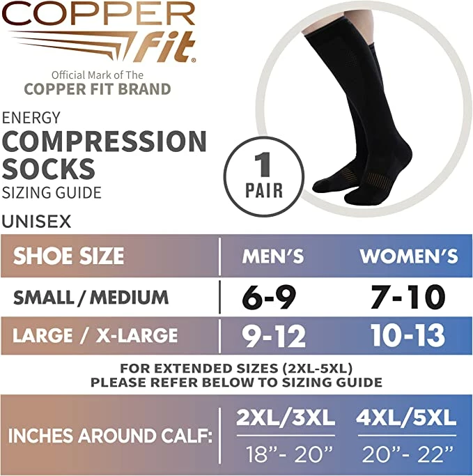 Proactive Copper Fit Energy Compression Socks 5 Proactive Copper Fit Energy Compression Socks - Image 3
