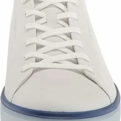 ECCO Golf Ecco Men's Tray Golf Shoes -Hot Sale Left Hand All Shop EccoTray WhiteBlueDepths1