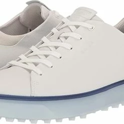 ECCO Golf Ecco Men's Tray Golf Shoes -Hot Sale Left Hand All Shop EccoTray WhiteBlueDepths6