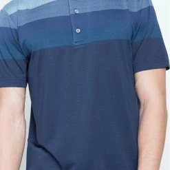 Callaway Jack Nicklaus Black Label By Perry Ellis Engineered Jacquard Polo Shirts -Hot Sale Left Hand All Shop EngineeredJacquardPolo ClassicNavy3