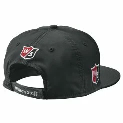 Wilson Staff Golf Flat Brim Tour Caps - Assorted Colors -Hot Sale Left Hand All Shop Flat Brim Black 2