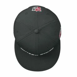 Wilson Staff Golf Flat Brim Tour Caps - Assorted Colors -Hot Sale Left Hand All Shop Flat Brim Black 3