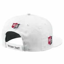 Wilson Staff Golf Flat Brim Tour Caps - Assorted Colors -Hot Sale Left Hand All Shop Flat Brim White 2