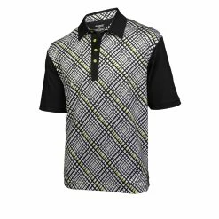 CaddiesShack Ogio Grid Golf Polo Shirts -Hot Sale Left Hand All Shop Grid White Black Electric