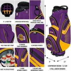 Team Golf NBA The Bucket II Team Effort Cart Bag -Hot Sale Left Hand All Shop NBA Bucket II Cart Bag