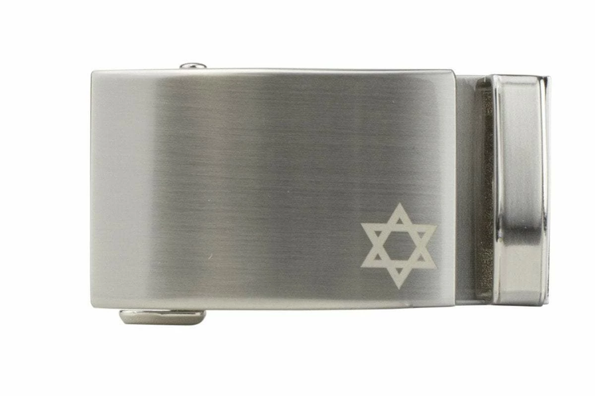 NexBelt Faith Star Of David Nickel Buckle Only 3 NexBelt Faith Star Of David Nickel Buckle Only