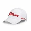 Hireko Titleist Golf Tour Elite Fitted Hat - White/Red -Hot Sale Left Hand All Shop TitleistTourEliteFittedCapWhiteRed