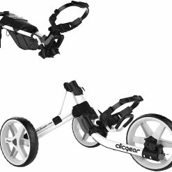 Proactive Clicgear Golf 3-Wheel Push Cart Model 4.0 -Hot Sale Left Hand All Shop White 0