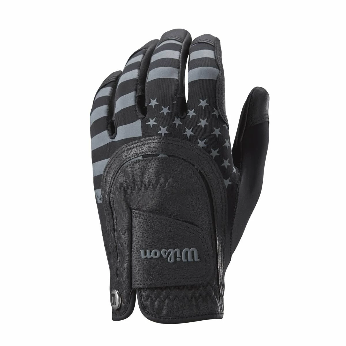 Wilson Staff Fit All USA Glove - Black - OSFA 3 Wilson Staff Fit All USA Glove - Black - OSFA