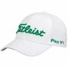 Hireko Titleist Golf Tour Elite Fitted Hat - White/Kelly Green -Hot Sale Left Hand All Shop titleist tourelite white kelly 2