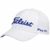 Hireko Titleist Golf Tour Elite Fitted Hat - White/Royal -Hot Sale Left Hand All Shop titleist tourelite white royal 2